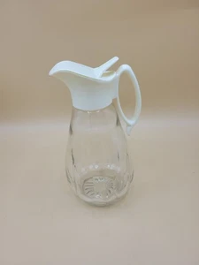 Retro Blockhaus Ahorn Sirup Spender Glasflasche, Kunststoffgriff Spender - Bild 1 von 9