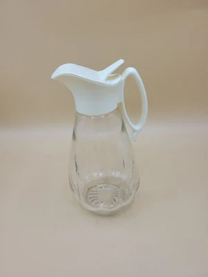 Retro LOG CABIN Dispensador de Jarabe de Arce Botella de Vidrio, Dispensador de Mango de Plástico  Foto 1 de 4