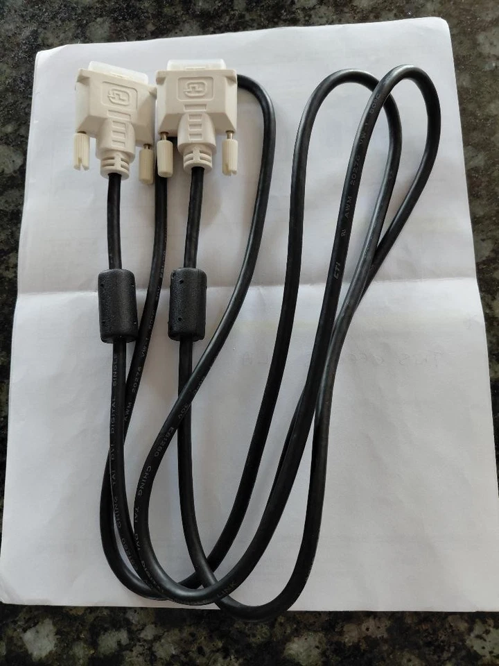 DVI DIGITAL SINGLE LINK CABLE 6' AWM 15 PIN 20276 VW-1 80C 30V E81280 CHING TAI - Image 1 of 3