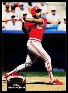 1992 Stadium Club Herm Winningham #205 Cincinnati Reds - Picture 1 of 2