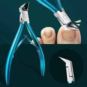 Toenail Clippers For Thick Ingrown Nails Wide Opening Non-Slip Long Handle Toen - Picture 1 of 9