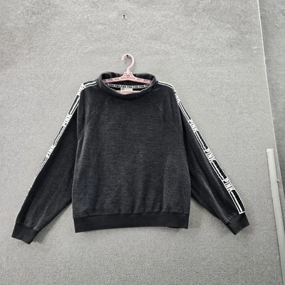 ROSA Victoria's Secret Mujer Sudadera L Gris Capucha Cuello Logo Manga Larga Foto 1 de 4