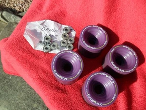 Orangatang 75mm 83a longboard wheels with new Bahne abec 7 bearings & spacers - Picture 1 of 7