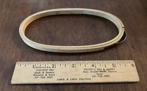 Collectible RARE HTF Vintage PRINCESS 3" x 6" Oval Wood Embroidery Hoop - Picture 1 of 5