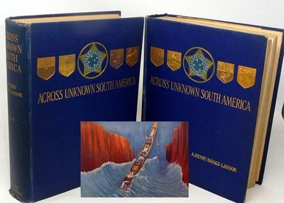 1913 South America Exploration Landor Matto Grosso Brazil Interior Peru Tribes - Image 1 of 4