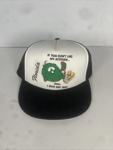 Gorra de Colección Años 70 Camacho Verde Monstruo Snapback Camionero Verde Florida “1-800-EAT-***” - Imagen 1 de 10