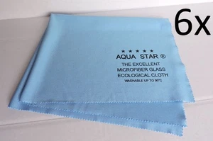 6x Aqua Star® Reinigungstuch - Microfasertuch (identisch mit Glasswonder®)  - Bild 1 von 1