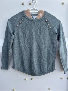 Market & Spruce Damen grüner Langarm Pullover Pulli, Größe M. - Bild 1 von 3