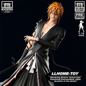 Ichigo Kurosaki 1/8 28CM 3D Impresión Modelo Kit Sin Pintar Sin Montar Figura GK - Imagen 1 de 8