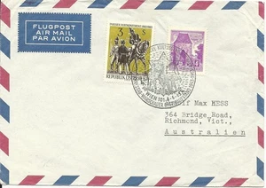 Österreich, Israelitische Kultusgemeinde Wien, Sonderstempel Brief n. Australien - Bild 1 von 1