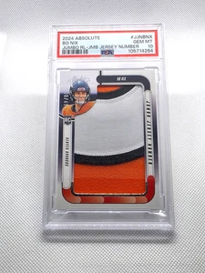 Parche de camiseta de novato Absolute Bo Nix Jumbo 2024/99 Broncos PSA 10 - POP 1 - Imagen 1 de 3