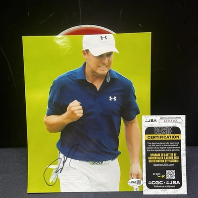 Foto de golf firmada autografiada por Jordan Spieth 11x14 certificado de autenticidad JSA AUTO Foto 1 de 3