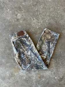 Vintage RealTree Camouflage Wrangler Pants Size 30 x 29.5 Y2K Faded Hunting - Picture 1 of 9