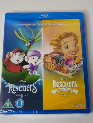 The Rescuers & The Rescuers Down Under   Blu-ray Disney New Factory Sealed - image 1 of 4