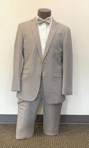 ALLURE MEN SANDSTONE 2 PC SUIT / 40R SLIM FIT COAT, 34 WAIST ULTRA SLIM PANTS - Picture 1 of 6