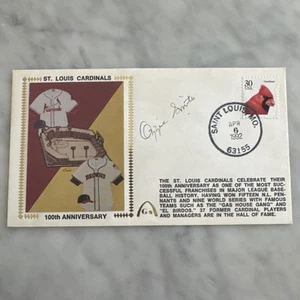 Ozzie Smith Signed St Louis Cardinals 100th Anniversary FDC, Rare, JSA - Picture 1 of 2