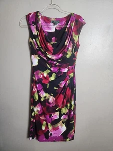 Lauren Ralph Lauren Damen Blumendruck Wickel Midi Kleid Größe 6 - Bild 1 von 5