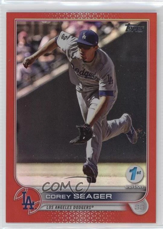 2022 Topps Series 1 1st Edition Red /50 Corey Seager #301 - Image 1 of 2