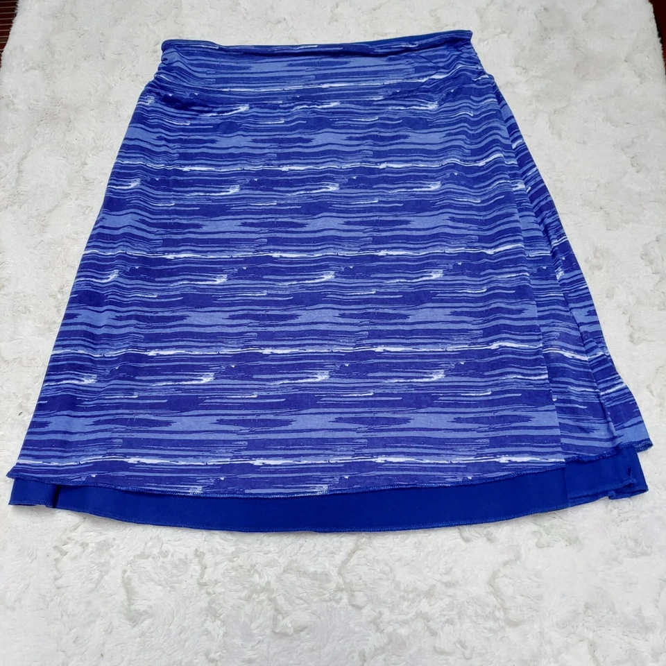 Falda tranquila reversible Colorado Clothing Company para mujer pintura cobalto mediana Foto 1 de 4