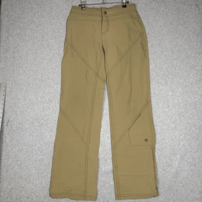 Athleta Women's Size 8T Tall Brown Tan Utility Cargo Ankle Pants Athleisure - Image 1 of 4