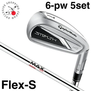 TaylorMade Stealth HD Iron Clubs 6-pw 5p Set KBS MAX MT80 JP Steel Shaft Flex S - Picture 1 of 11