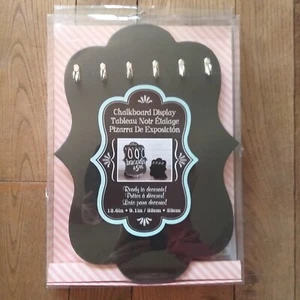 Tabletop Store Sign Display w/Hooks, Chalkboard, 12.6"x9.1" - Picture 1 of 1