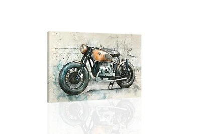 Motorcycle BMW - CANVAS OR PRINT WALL ART - Image 1 of 2