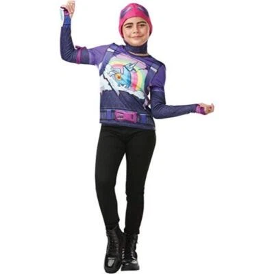 Rubies Fortnite Brite Bomber Girl's Gaming Fancy Dress Costume Kit - Image 1 of 4
