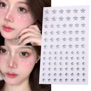 Acrylic Rhinestone Stickers Face Stickers Beauty Makeup Decorative Stickers DIY - Picture 1 of 15