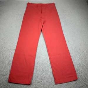 Vineyard Vines Pants Boys 16 Chino Straight Leg Flat Front Cotton Coral Reef Red - Picture 1 of 11