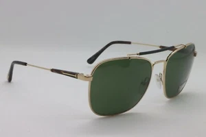NUEVAS GAFAS DE SOL TOM FORD TF 377 28R EDWARD DORADAS HABANA MARCOS AUTÉNTICOS 58-17 - Imagen 1 de 4