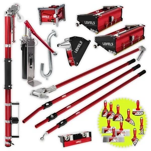 LEVEL5 Drywall Tool Set, Flat Boxes, Automatic Taper & Handles + BONUS | 4-600 - Picture 1 of 17
