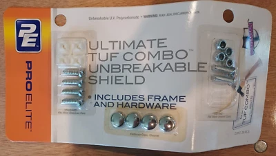 Kit de placas Lisense ProElite Ultimate Tuf Combo escudo irrompible - abierto Foto 1 de 2