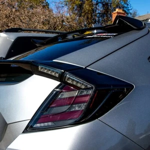 New Smoked Len LED Tail Lights Kit Fits 2016-2021 Honda Civic Hatchback/Type R - Picture 1 of 13