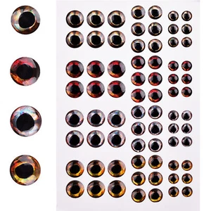 360pcs Fishing Lure Eyes 4D Holographic Eyes Fly Tying Jigs Crafts Doll 6-8-10mm - Picture 1 of 8