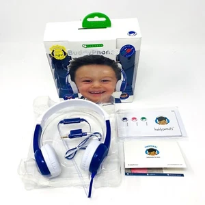 Headphones For Kids - Connect Buddy Phones Safe Audio Kids Blue Headphones - Picture 1 of 7