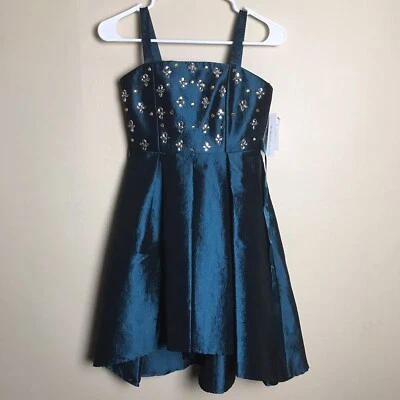 My Michelle Niñas Talla 10 Joyas Verdes Elegante Tiene La Parte Trasera Más Larga Foto 1 de 4