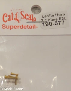 Cal-Scale #577 Air Horns (Unpainted Brass Casting) -- Leslie S-3L, 3-Chime - Imagen 1 de 1