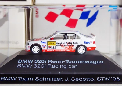 1/87 Herpa BMW 320i Original Teile Fina Schnitzer #9 STW 1998 Cecotto Dealer Ed. - Immagine 1 di 4