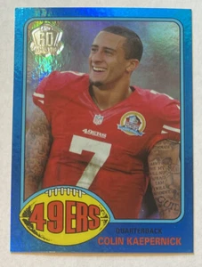 2015 Topps Football Colin Kapernick Blue Parallel # T60 - CK San Francisco 49ers - Picture 1 of 6