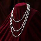  Colliers Choker à couches pour femmes pour perles longues rétro fausses
