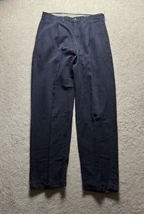 Vintage GANT Golf Pants Linen Blend Mens Blue 34x34 - Picture 1 of 6