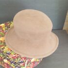 Vtg Andre Light  Brown Velor Ladies' Hat In Box Made In Canada
