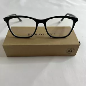 Eyebuydirect Hedera 54-18-140 C1 Plastic Eyeglasses FRAMES ONLY Black - Picture 1 of 7