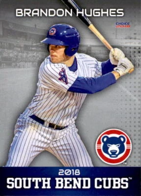 2018 South Bend Cubs Choice #17 Brandon Hughes Royal Oak Michigan Baseball Card - Image 1 of 2