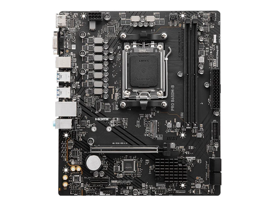 MSI PRO B650M-B Motherboard micro ATX Socket AM5 AMD B650 7E28-005R - Image 1 of 1