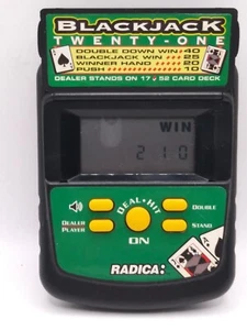 Radica Blackjack Twenty-One Handheld Electronic Game Works - Picture 1 of 6