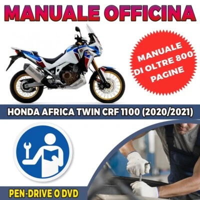 Manuale Officina HONDA AFRICA TWIN CRF 1100 2020 al 2021 su DVD o PenDrive ITA - Immagine 1 di 2