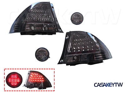 Somked Tail Lights+Rear Trunk Led Lights For LEXUS IS200 IS300 98-05 LED ALTEZZA - Image 1 of 4