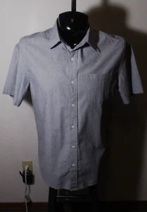 Men's GAP Gray "Slim Fit" Short Sleeve Shirt Size L NWT - Picture 1 of 6